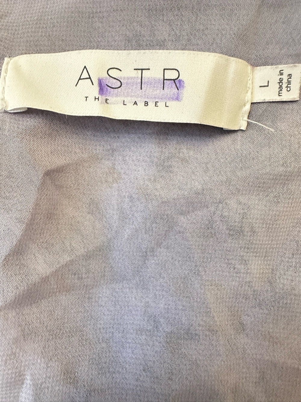 ASTR The Label Tiered Ruffle Blouse Top Size Large - Picture 5 of 6